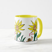 "Sunflower Snail Little Friends" Mug Mok (Voorkant rechts)
