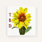 Sunflower Spiral Notebook Notitieboek (Voorkant)