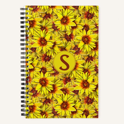 Sunflower Spiral Notebook Notitieboek (Voorkant)