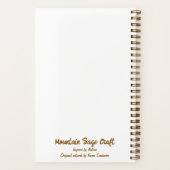 Sunflower spiral sketch/lined journal customizable notitieboek (Achterkant)