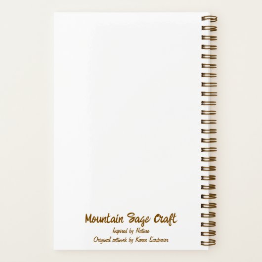 Sunflower spiral sketch/lined journal customizable notitieboek (Achterkant)