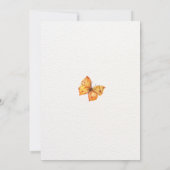 Sunflower Spring Floral Baby shower Dank u Bedankkaart (Achterkant)