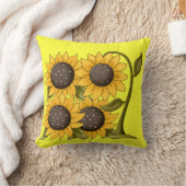 Sunflower Springtime Sierkussen Home Decor (Deken)