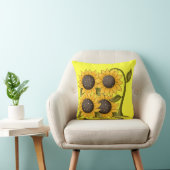Sunflower Springtime Sierkussen Home Decor (Stoel)