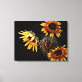 Sunflower Stretched Canvas Print (Voorkant)