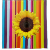 Sunflower Stripe Showgordijn Douchegordijn (Voorkant)