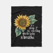 Sunflower Suicide Awareness  Fleece Deken (Voorkant)