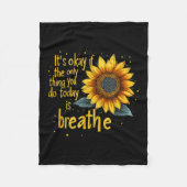 Sunflower Suicide Awareness  Fleece Deken (Voorkant)
