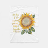 Sunflower Suicide Awareness  Fleece Deken (Voorkant)