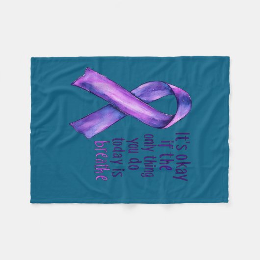 Sunflower Suicide Awareness  Fleece Deken (Voorkant (Horizontaal))