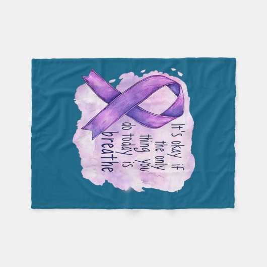 Sunflower Suicide Awareness  Fleece Deken (Voorkant (Horizontaal))