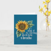 Sunflower Suicide Awareness  Kaart (Gele Bloem)