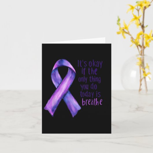 Sunflower Suicide Awareness  Kaart (Gele Bloem)