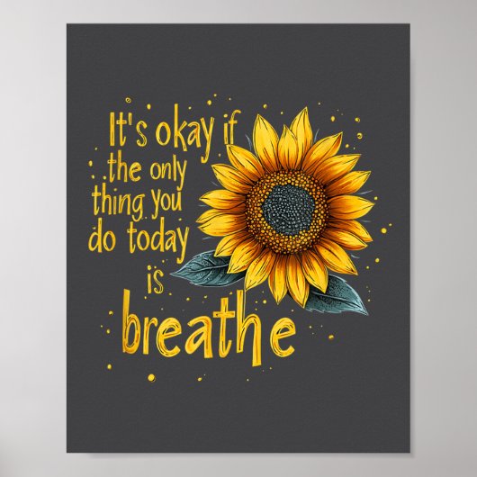 Sunflower Suicide Awareness  Poster (Voorkant)