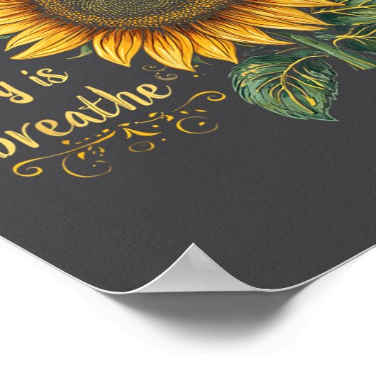 Sunflower Suicide Awareness  Poster (Hoek)