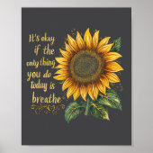 Sunflower Suicide Awareness  Poster (Voorkant)