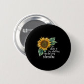 Sunflower Suicide Awareness  Ronde Button 5,7 Cm (Voorkant /achterkant)