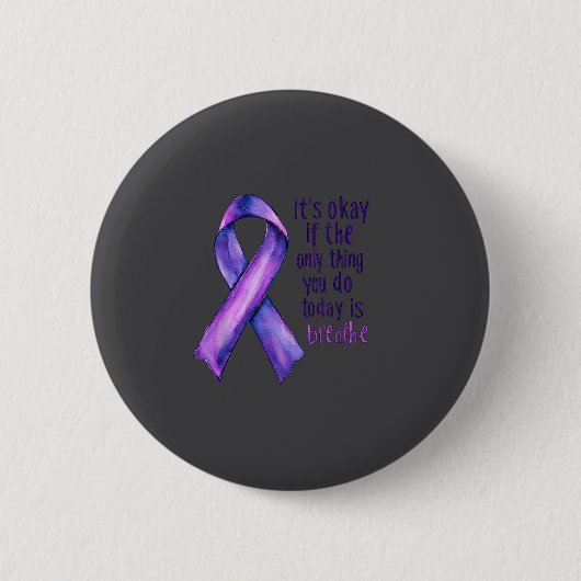 Sunflower Suicide Awareness  Ronde Button 5,7 Cm (Voorkant)