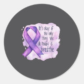 Sunflower Suicide Awareness  Ronde Sticker (Voorkant)