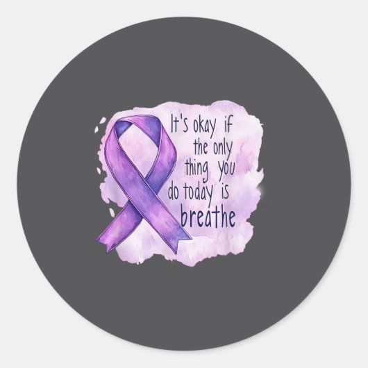 Sunflower Suicide Awareness  Ronde Sticker (Voorkant)