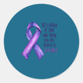 Sunflower Suicide Awareness Ronde Sticker (Voorkant)