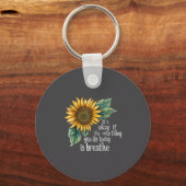 Sunflower Suicide Awareness  Sleutelhanger (Voorkant)