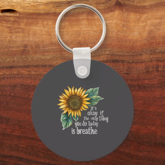 Sunflower Suicide Awareness  Sleutelhanger (Voorkant)