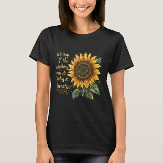 Sunflower Suicide Awareness T-shirt (Voorkant)