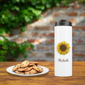 Sunflower Sunflower Rustic Botanical Boho Thermosbeker