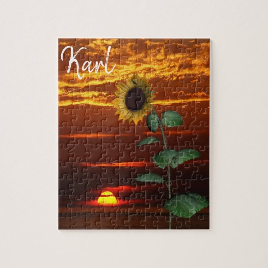 Sunflower Sunset Puzzles Legpuzzel (Verticaal)