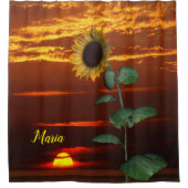 Sunflower Sunset Showgordijn Douchegordijn (Voorkant)