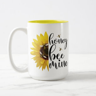 Sunflower Sunshine Be Mine Word Play Tweekleurige Koffiemok
