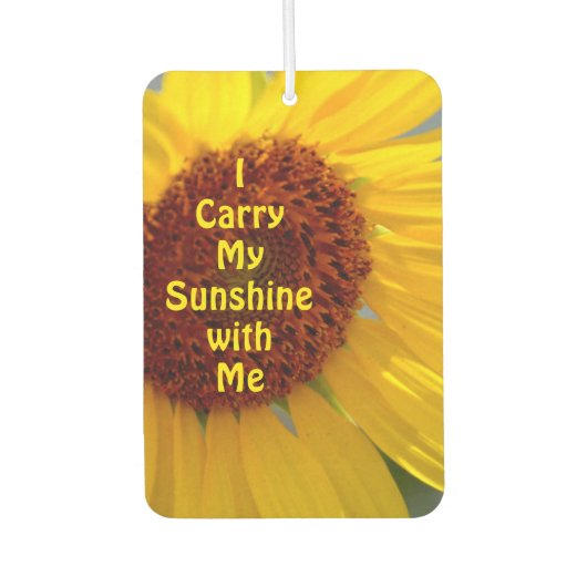 Sunflower Sunshine Bold Bright auto Luchtverfrisser (Voorkant)