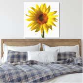 Sunflower Sunshine Canvas Afdruk (Insitu (Slaapkamer))