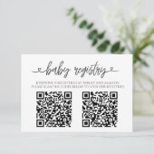 Sunflower Sunshine Fall Baby Shower QR Code Informatiekaartje (Staand voorkant)