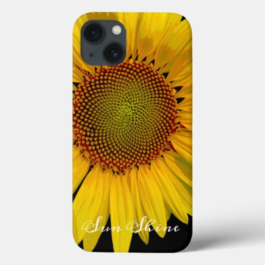 SUNFLOWER SUNSHINE FOTO IPHONE CASE 13 (Achterkant)