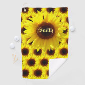 Sunflower Sunshine Golfhanddoek (Insitu)