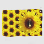 Sunflower Sunshine Golfhanddoek (Horizontaal)