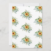 Sunflower Sunshine Herfst Baby shower Uitnodiging (Achterkant)