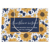Sunflower Sunshine Inside Gift Bag Groot Cadeauzakje (Voorkant)