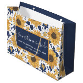 Sunflower Sunshine Inside Gift Bag Groot Cadeauzakje (Voorkant Gekanteld)