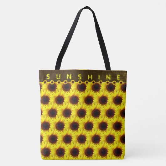 Sunflower Sunshine Large Carry all Tote Bag (Voorkant)