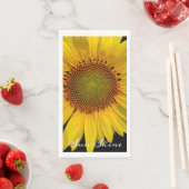 SUNFLOWER SUNSHINE PAPER GUEST TOWEL SERVET (Insitu)