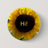 Sunflower Sunshine Ronde Button 5,7 Cm (Voorkant)