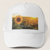 Sunflower Sunshine Trucker Pet (Voorkant)