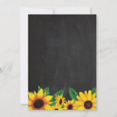 Sunflower Surprise 100ste verjaardag Uitnodiging (Achterkant)