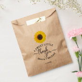 Sunflower Sweet Bedankt Weddenschap Bedankzakje (Gezegeld)