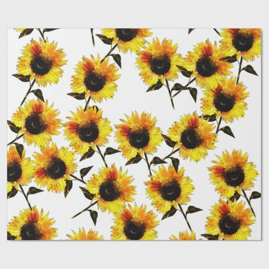 Sunflower Symphony Cadeaupapier (Vlak)