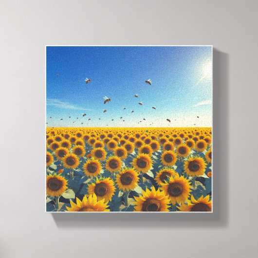 Sunflower Symphony Canvas Afdruk (Voorkant)