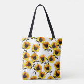 Sunflower Symphony Tote Bag (Achterkant)
